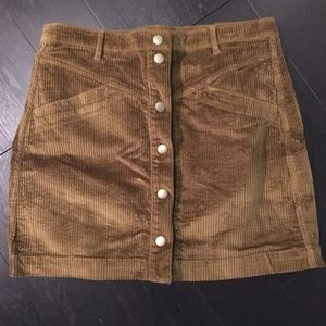 MADEWELL button front corduroy mini. New & cute!